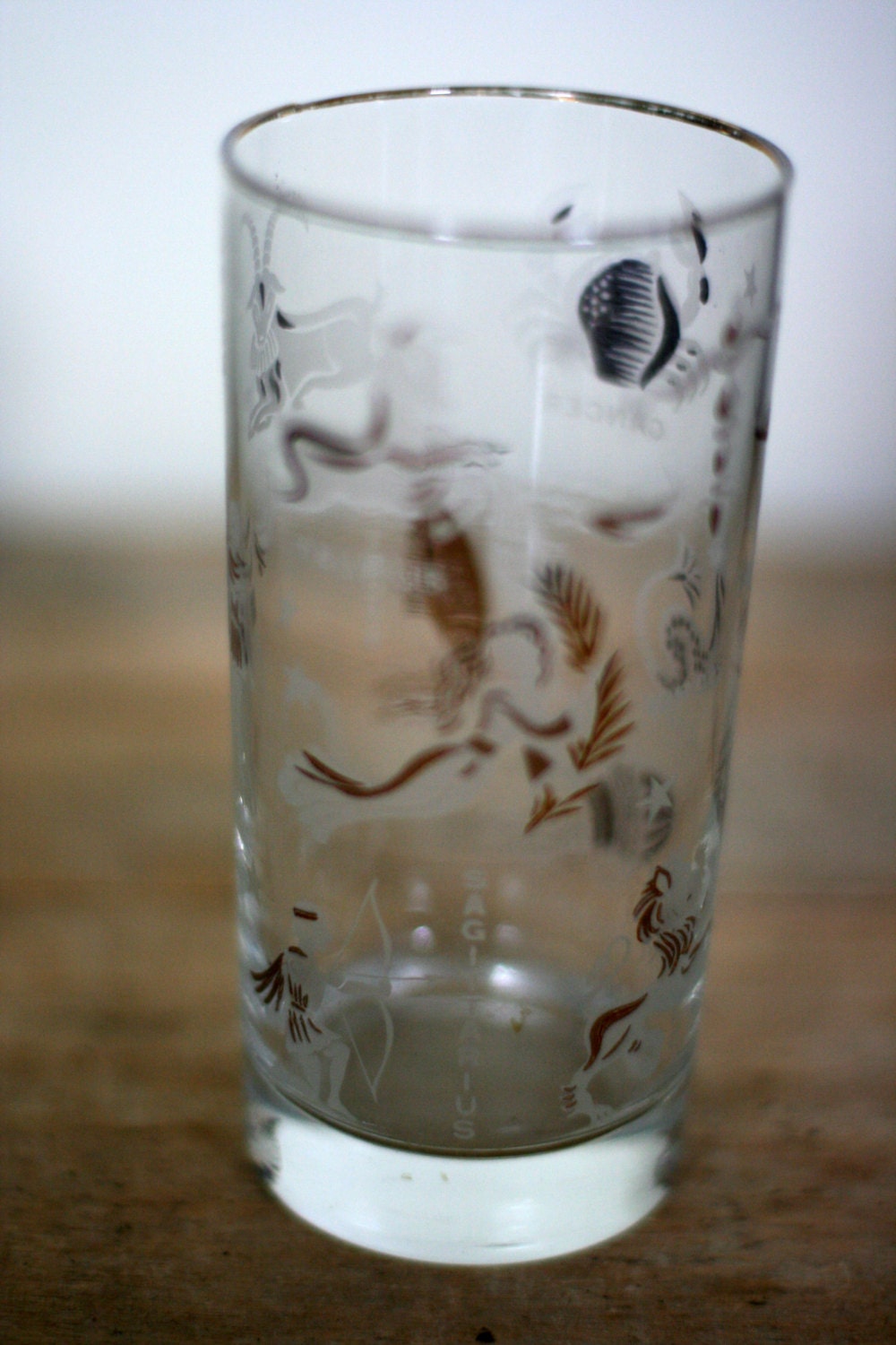 vintage astrology water tumbler glass vintage astrology water tumbler glass