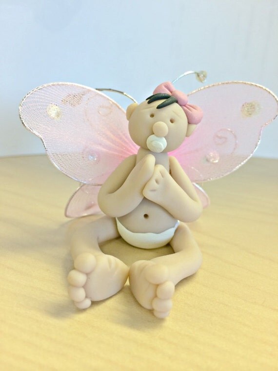 Polymer Clay Baby Fairy by JCBDesignStudio on Etsy