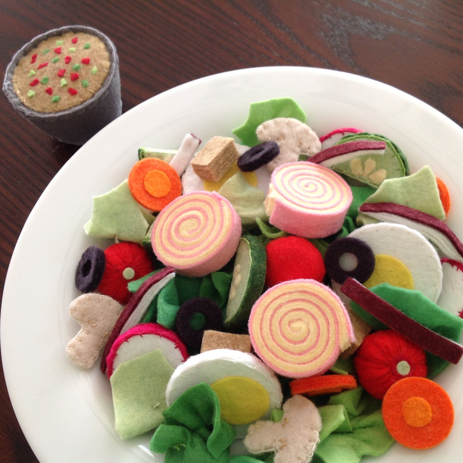  Felt Salad Play Food Pattern Chef s Salad Set DIY Felt 