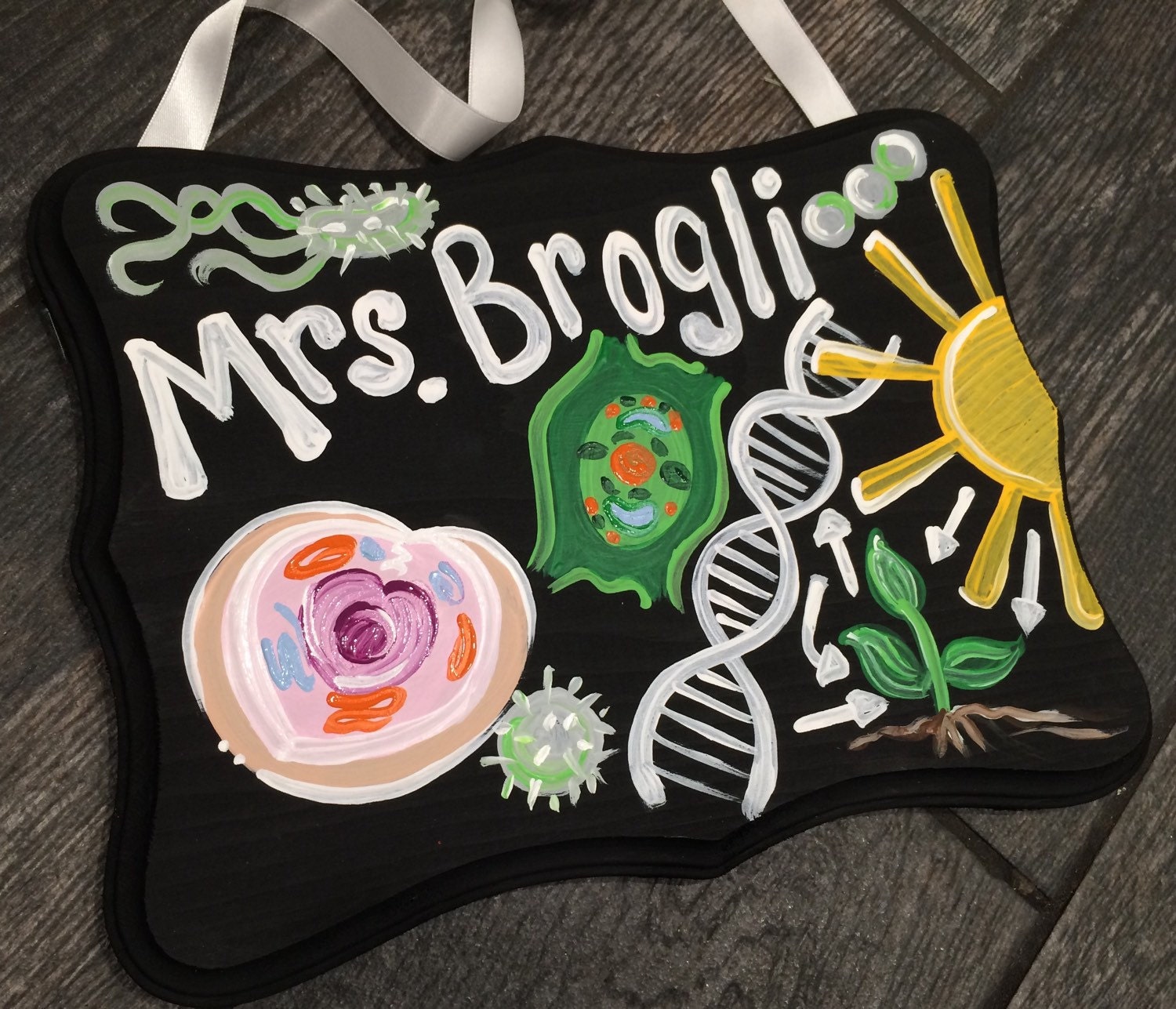 Biology Teacher Sign Teacher Door Sign