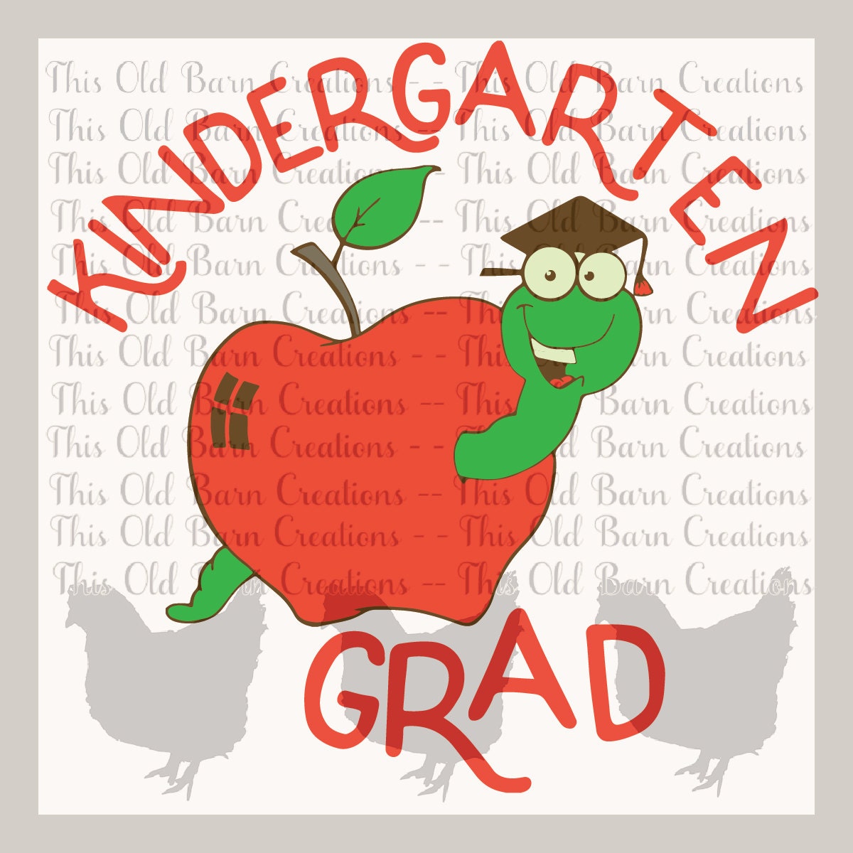 Download Kindergarten Grad SVG PNG JPG Cutting File