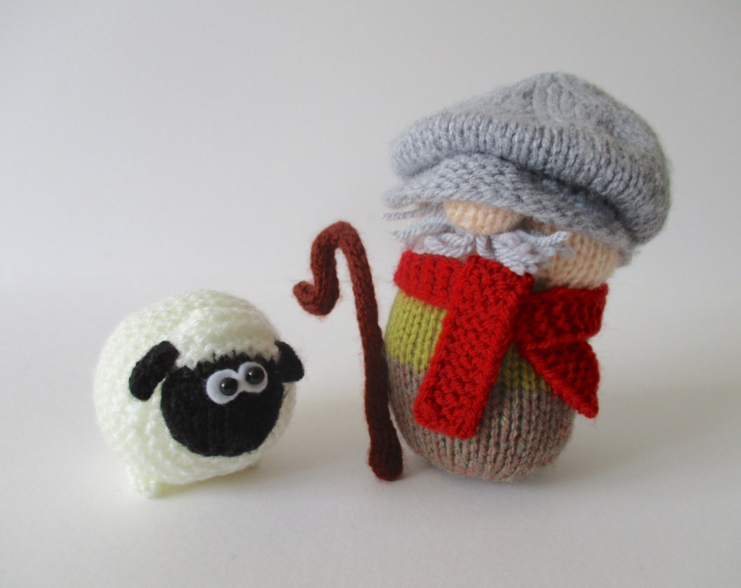 Farmer Drabble and Sheep toy knitting patterns