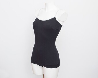 NOS Vintage swimsuit Size S black and white
