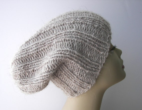 ICELANDIC WOOL Chunky Hand Knit Beanie Ski Hat in by ATIdesign
