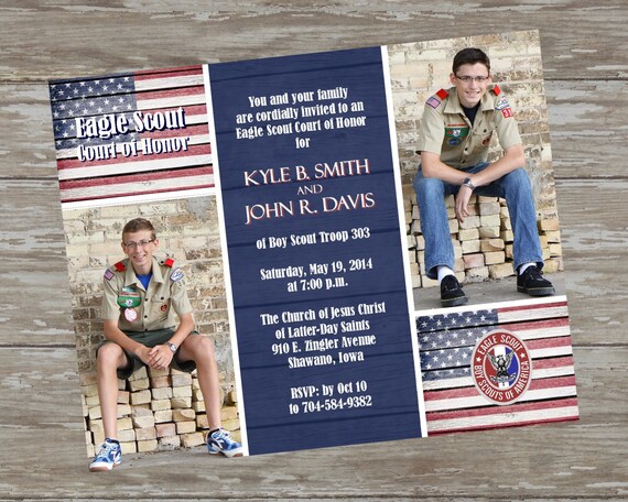 Eagle Scout Court of Honor Invitations by ItsAllAboutTheCards