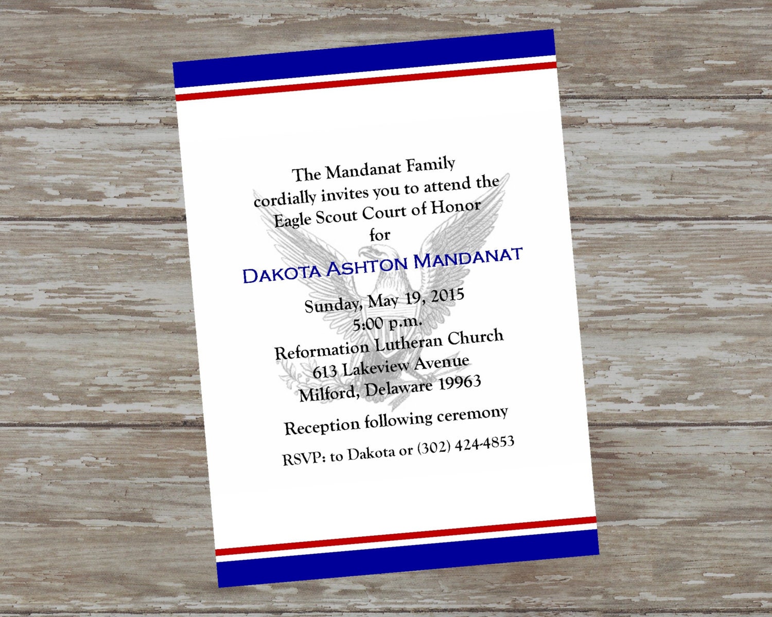 Eagle Scout Court of Honor Invitations by ItsAllAboutTheCards