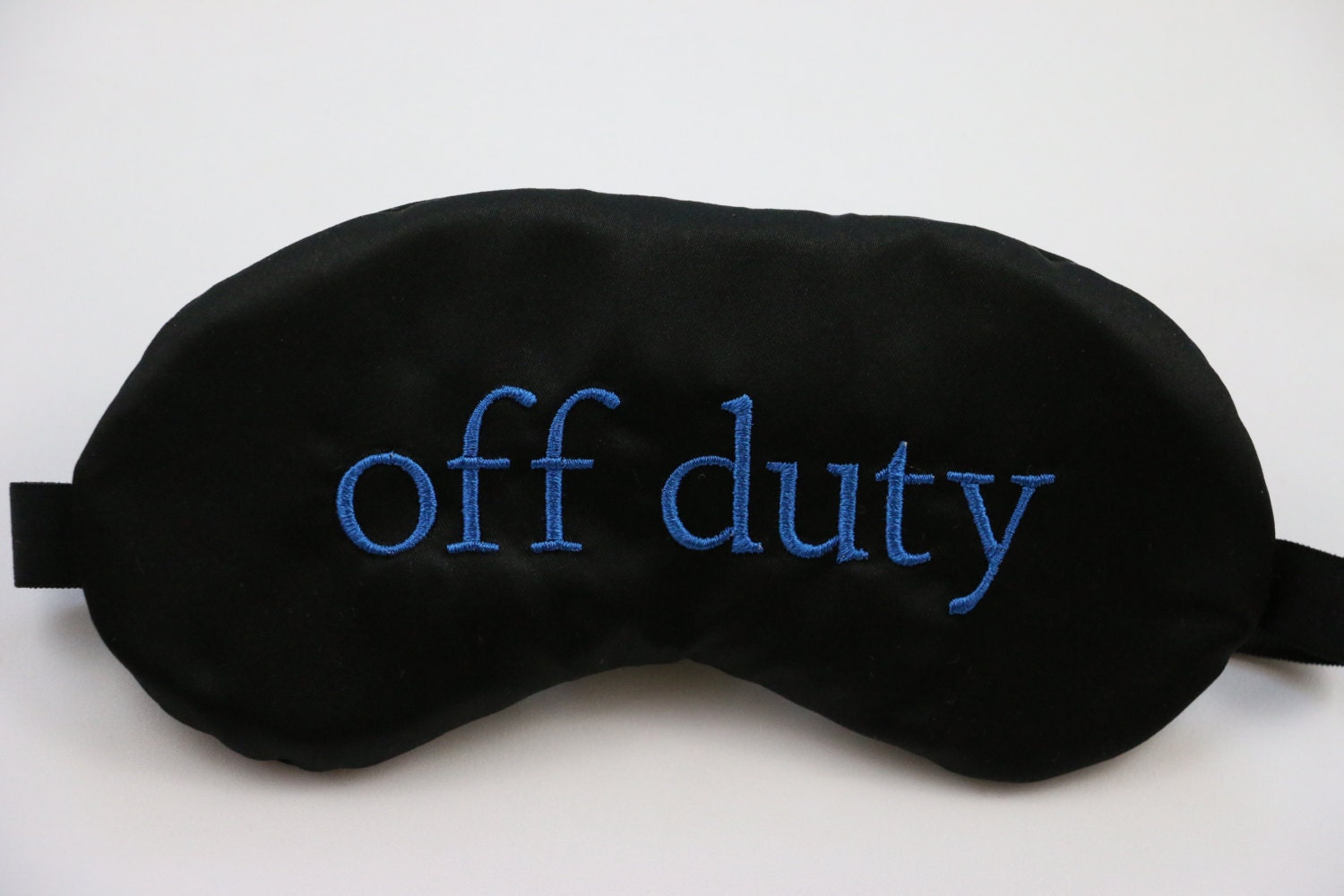 Off Duty Mens Sleep Mask perfect for Police by TheSleepyCottage
