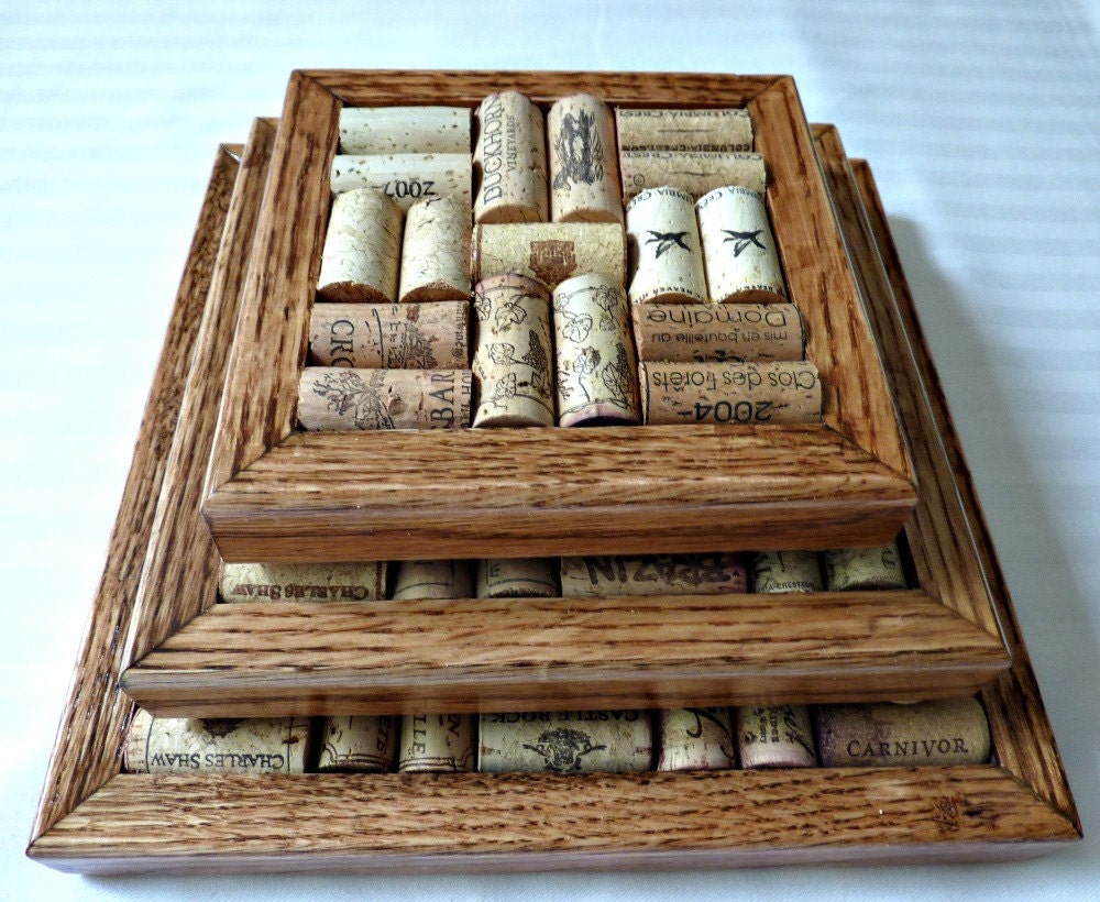 Wine Cork Board Trivets Set of 3 Wine Collector's by TheSewingGin