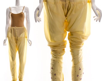 Sheer Beaded Fairy Harem Trousers