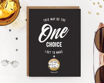 6 Scratch-off Groomsman/Best Man Cards // Be My Groomsman Card, Be My Usher Card, Be My Best Man Card // One Choice