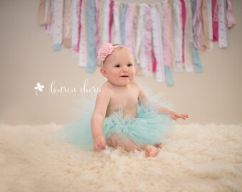 Aqua Tutu - First Birthday Tutu - Custom Aqua Tutu