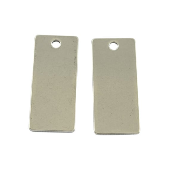 Metal Stamping Blanks Silver Rectangle Blanks Stainless Steel