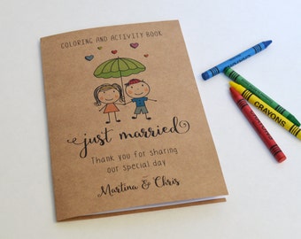 Wedding coloring book / Kids wedding activity book / Wedding favor / Coloring book for kids