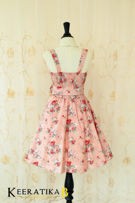 Pink dress floral dress pink party dress pink prom dress