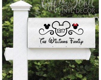 Disney "Mickey Mouse" Vinyl Mailbox Lettering Decoration 6"X11"