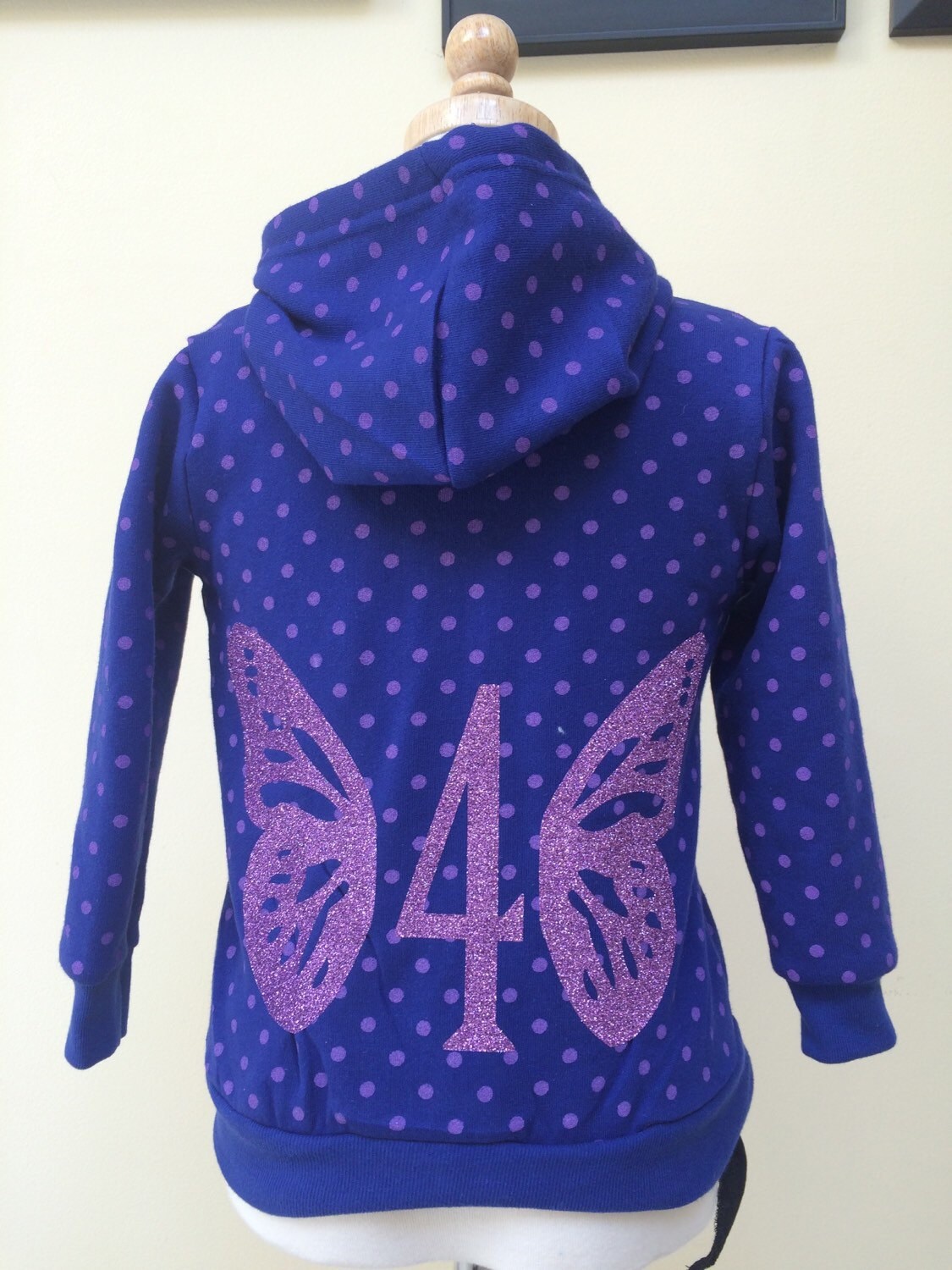 Irresistibly Cute Polka Dot Hoodie with custom by