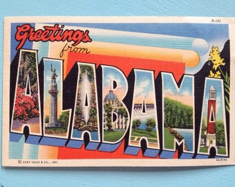 Alabama Large Pictorial Letters