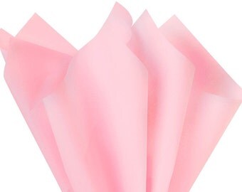Tissue Paper . Light Pink | 24 Sheets . Pink . DIY Wedding Decor | Gift Wrap . Craft Supplies | DIY Pom Pom Supplies