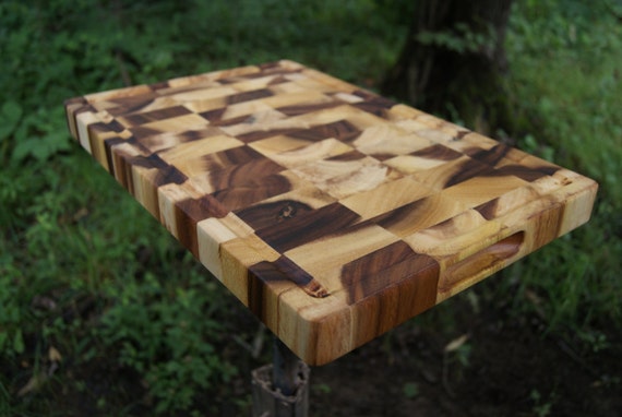 Acacia End Grain Cutting Board Personalize By Jonescuttingboards 9723