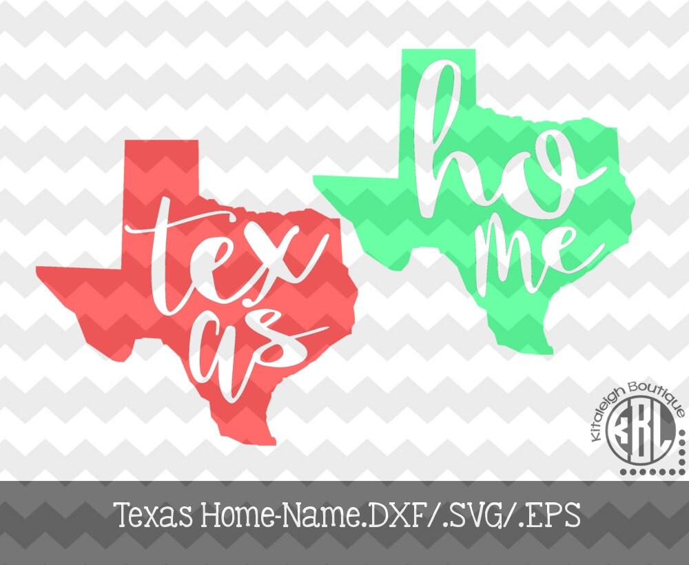 Download Texas Home Name design pack .DXF/.SVG/.EPS File for use with