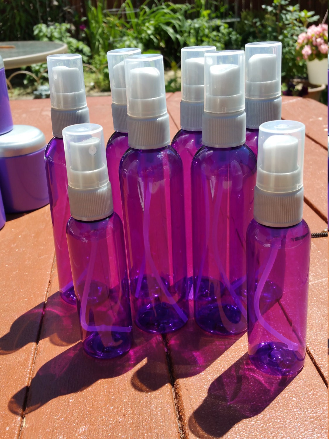 Lot of 8 purple spray bottles free domestic shipping