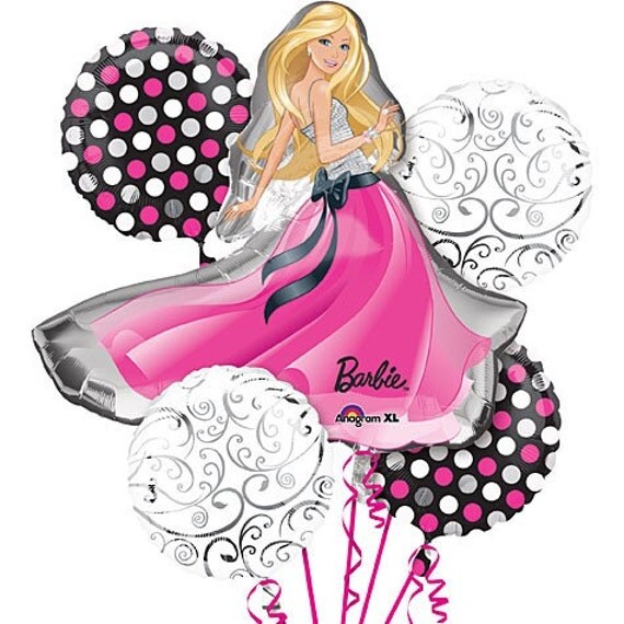 Barbie Party Theme Decorations Balloons