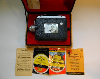 CAMERA, Vintage Cine-Kodak Magazine 8 Movie Camera with Box