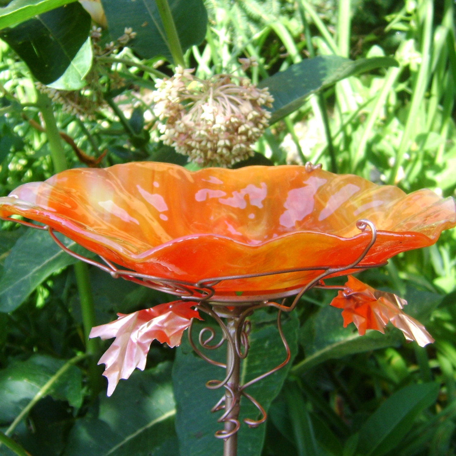 garden gifts bird bath orange copper home by garden gifts bird bath orange copper home by