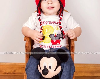 Personalized Mickey Mouse Birthday Shirt 1st, 2nd, 3rd 4th Birthday