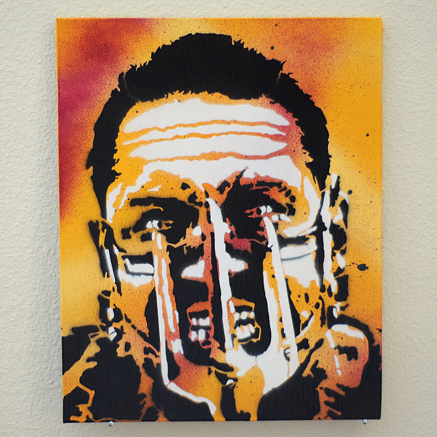 Mad Max Fury Road Multilayer Graffiti Stencil Art on Canvas