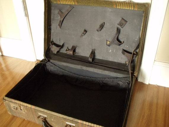 Salesman Suitcase Traveling Display Case Luggage Shabby Rustic