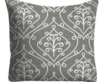 grey pillows, neutral pillows, pillow covers, trellis pillow, grey lattice pillow, grey accent pillow, grey white pillow, 24x24 pillow cover