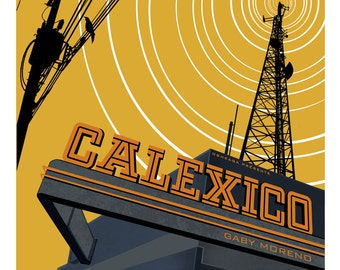 Calexico - 18x24 Limited edition screenprint. Montreal June 3 2015