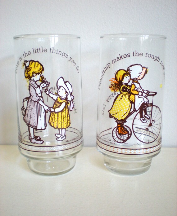 Items similar to Holly Hobbie Glasses, Holly Hobby Glasses, Happy Talk