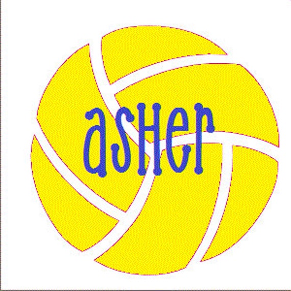 Personalized Volleyball Car Decal Custom by AStitchofHappiness