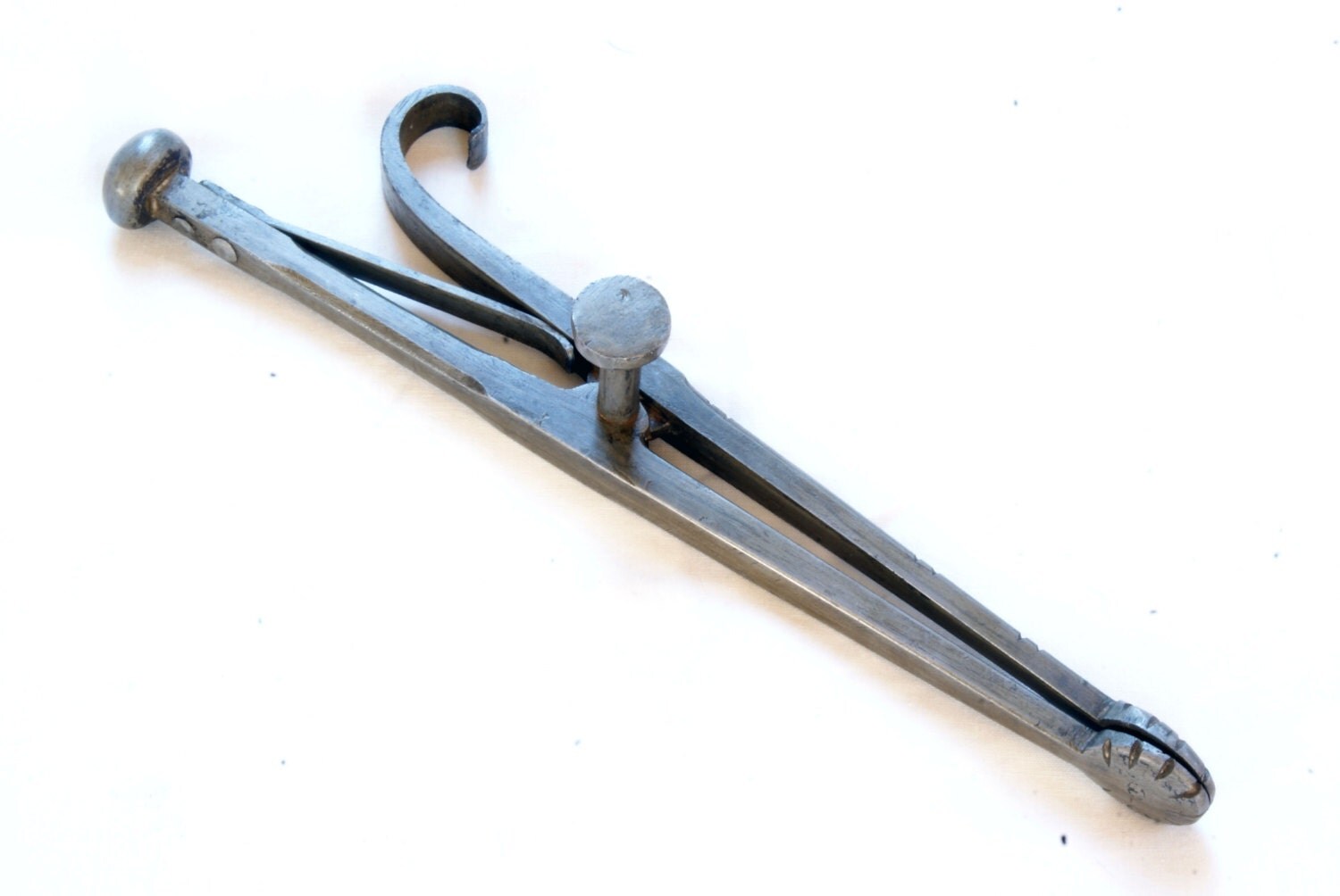 Wrought Iron Pipe tongs 18th century blacksmith