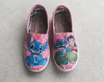 Custom Hand Painted Shoes Minnie and Mickey Mouse Evolution