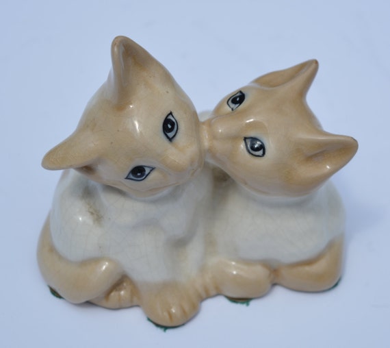 1950s Szeiler Studio Art Pottery Figurine of Kittens Vintage Cat ...