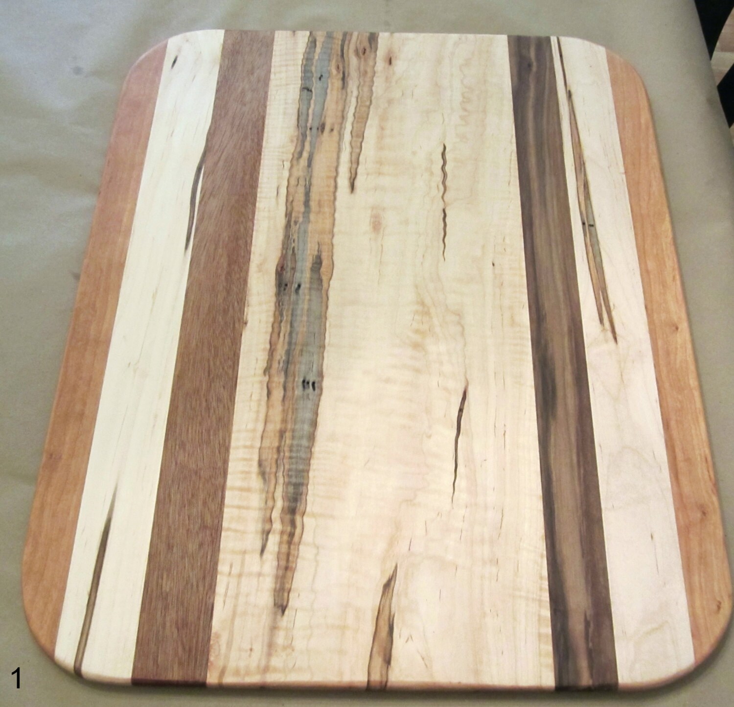 Large Multi Wood Cutting Board by SpecialtyWoodDesigns on Etsy