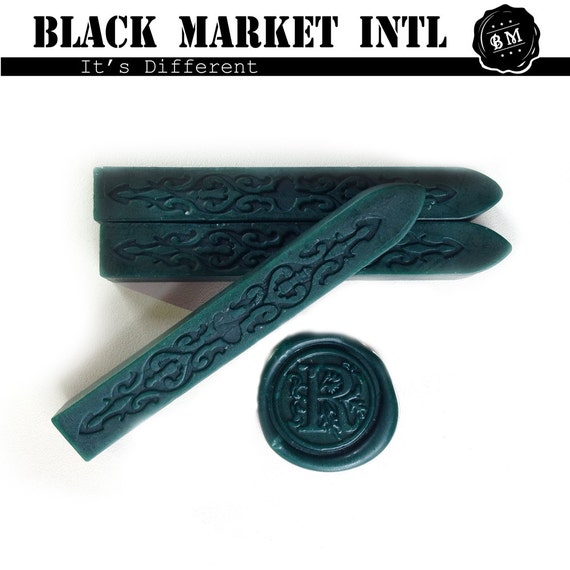 Dark Green Sealing Wax In Forest Green Color X By Blackmarketintl 4372