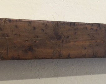 Wood Beam mantle,Fireplace Mantle, Rustic Mantle Shelf,Mantle,Beam Mantle Shelf,Fireplace Beam,Floating shelf,Primitive mantle, hollow beam