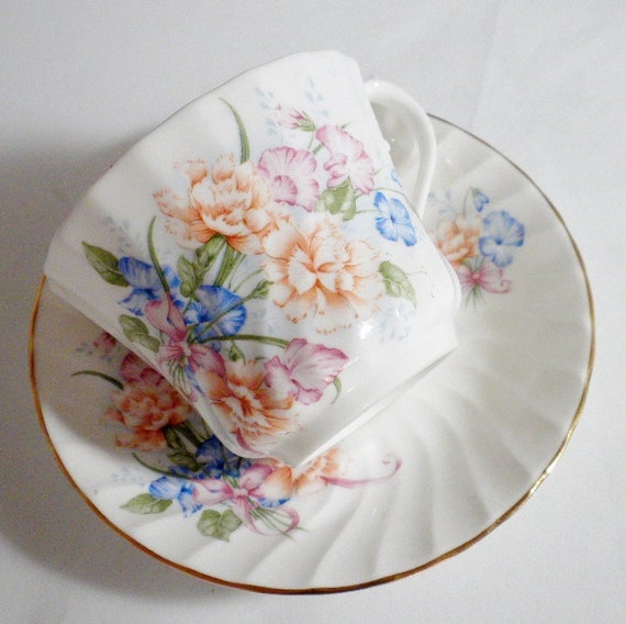 Vintage Royal Sutherland Fine Bone China Tea Cup and by oldandnew8