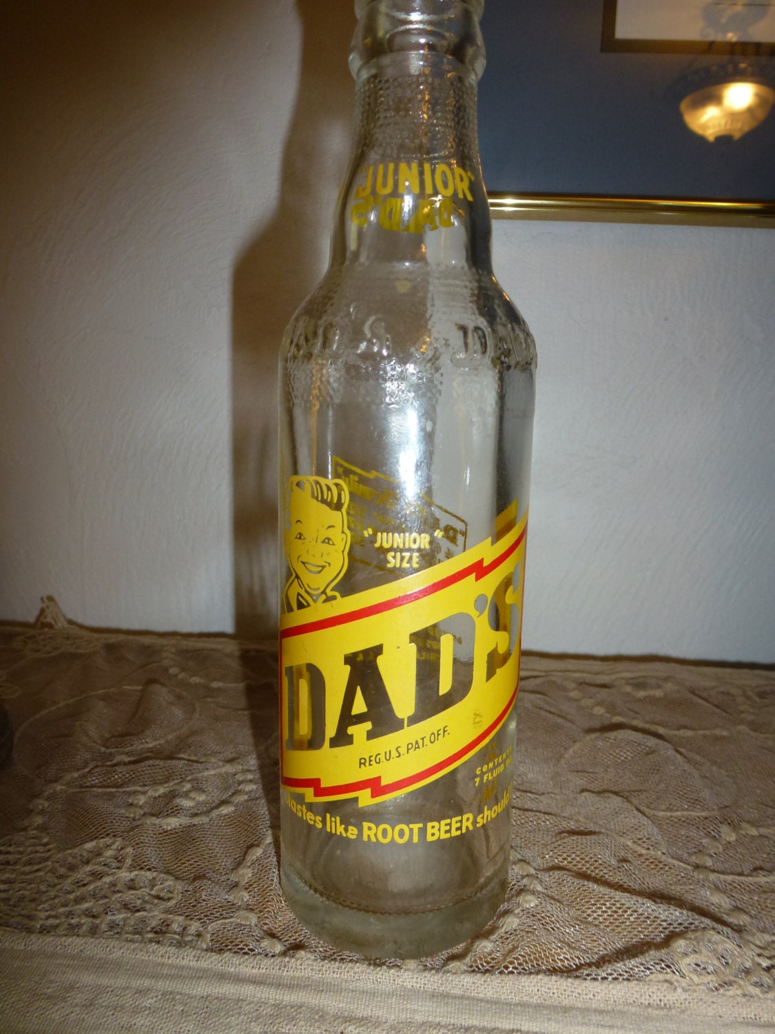 Vintage Dad's Root Beer Bottle Junior Size Bottle