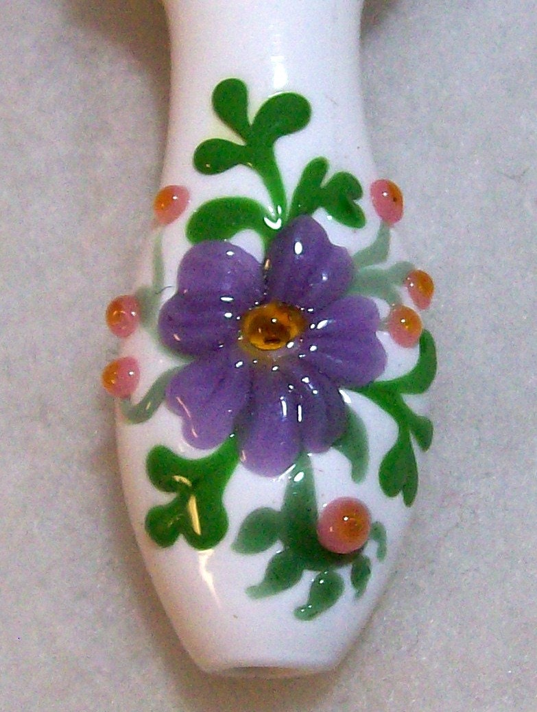 Blown Glass Flower Pipe with Free Bonus Mini Rose Pipe