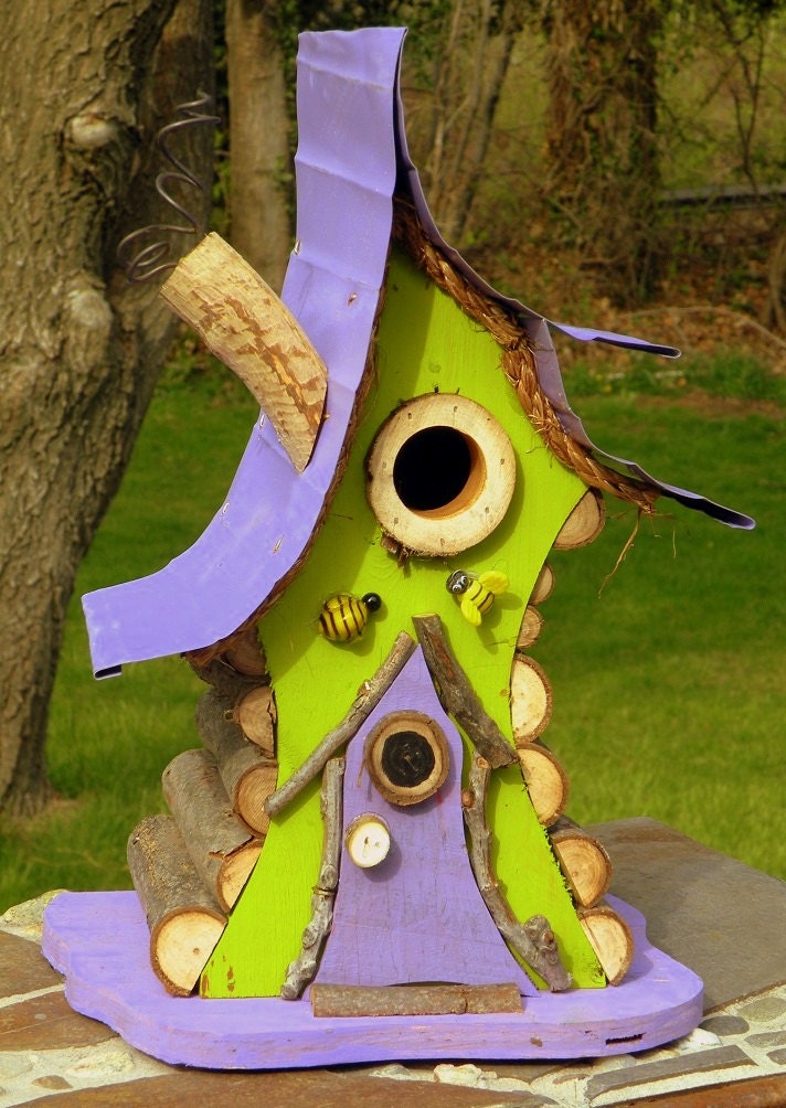 bird house Birdhouse new birdhouse garden art by PapaJonsflyinns