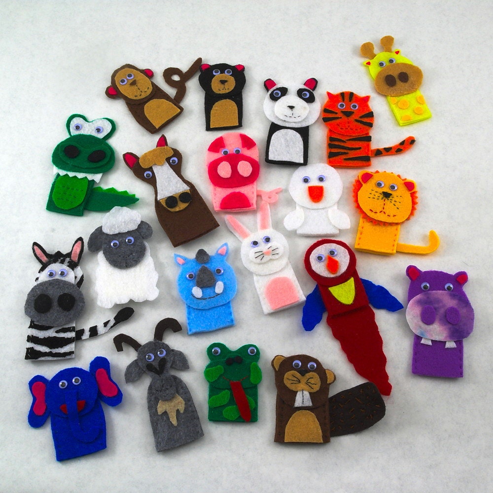 Pick 5 Animal Finger Puppets