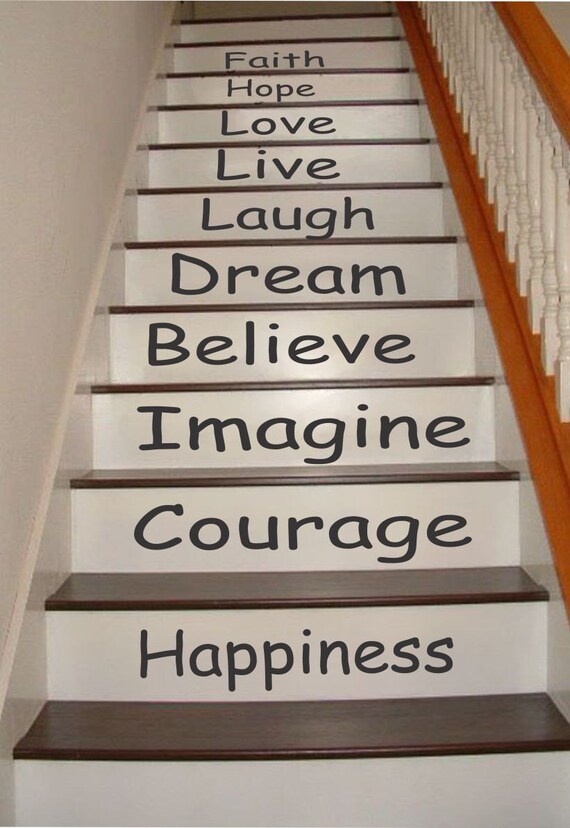 Inspirational Stair Riser Decals Stair Decals Stair