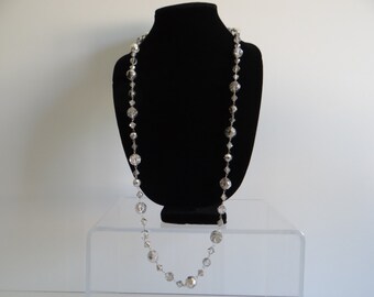 White Freshwater Pearl and Mother of Pearl Loop by SecondWindShop
