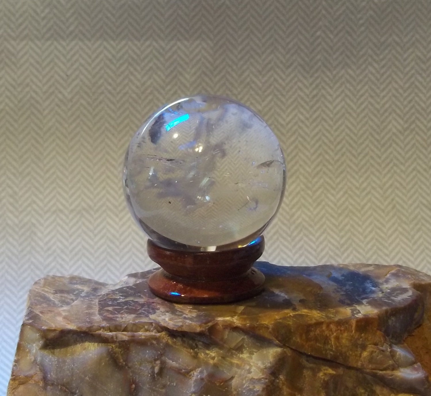 Large Genuine Quartz Crystal Ball or Sphere by TwistedKs on Etsy