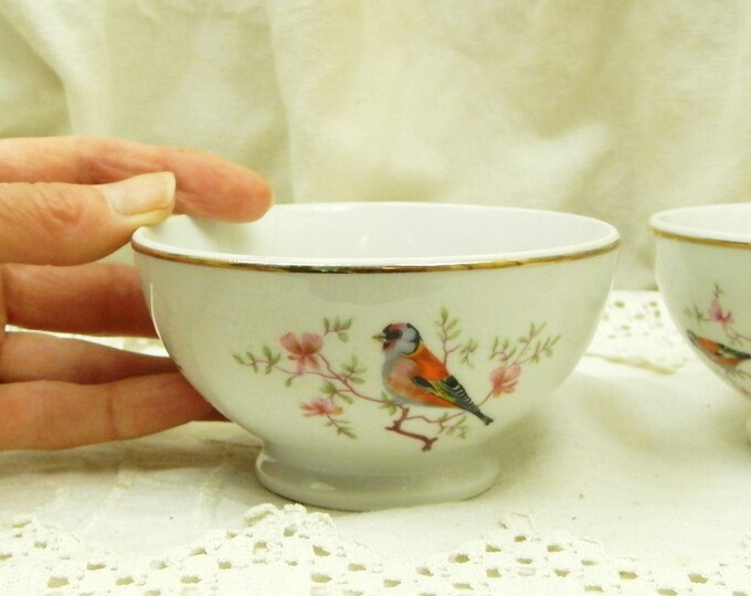 2 Small Vintage Bone China Childrens Ceramic Café au Lait Bowl / French Country Decor / Coffee Bowl / Shabby Chic / French Decor Retro Home 2 Small Vintage Bone China Childrens Ceramic Café au Lait Bowl / French Country Decor / Coffee Bowl / Shabby Chic / French Decor Retro Home